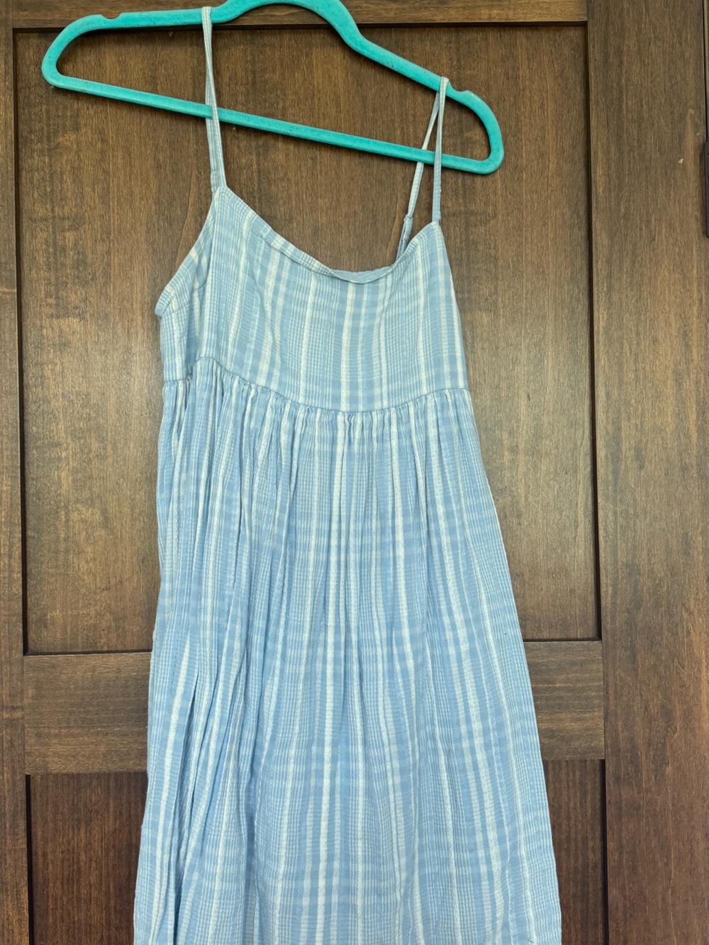 American Eagle Outfitters Light Blue Cotton dress